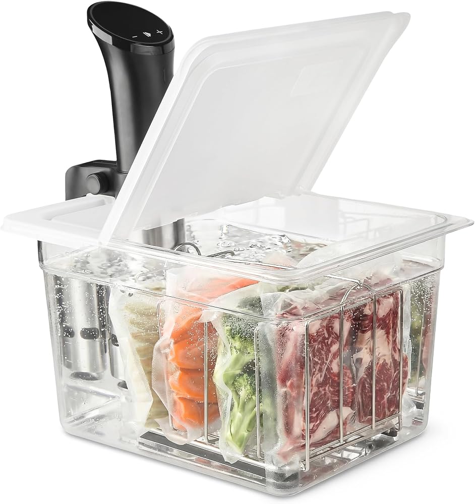 12Qt Container with Rack & Hinged Lid
