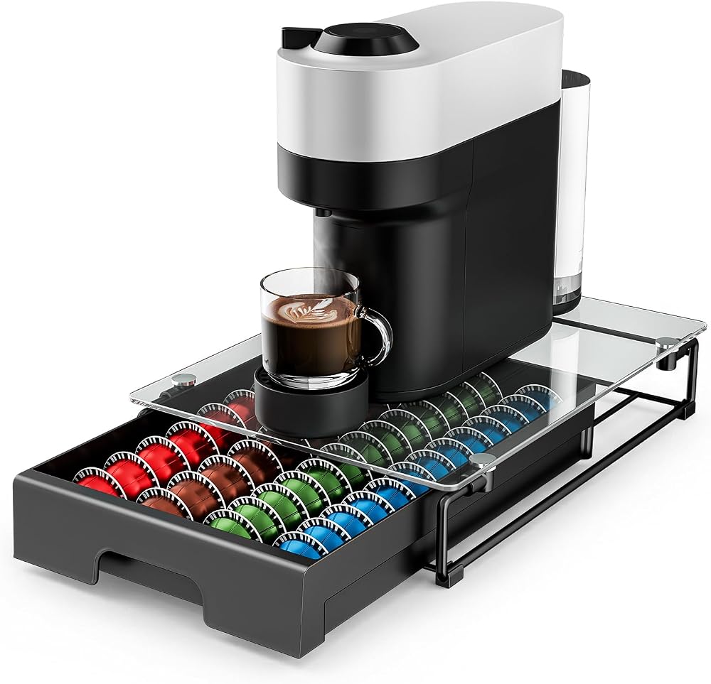 Vertuo Pod Drawer with Glass Top